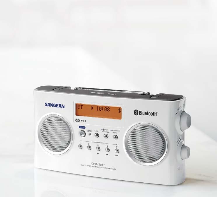 switch to prevent accidental operation and Black DPR-26BT DAB+ / FM-RDS / Bluetooth Stereo Portable Digital Radio Stereo