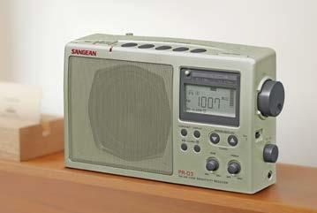 Portable Radio PR-D3 AM / FM Portable Radio 10 Memory Presets (5 FM, 5 AM) Long distance AM reception Rotary tuning and volume control 5