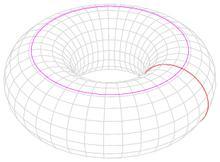 x=r x cosǿcosθ - / <= Ǿ <= / y=r y cosǿsinθ - <= Ǿ <= z = r z. sin Ǿ Torus The torus is a doughnut shaped object. It can be generated by rotating a circle or other conic about a specified axis.