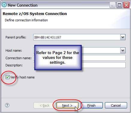 These settings are dependent on choices made by the systems programming group that installed the RDz host components.