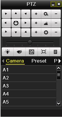 Choose Camera in the list on the menu. 3. Choose preset in the Preset list. 4.2.