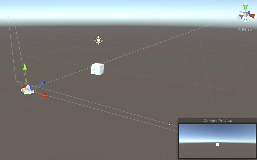 Setting Up The Scene Camera Do not confuse the scene camera with the editor camera. Unity scenes by default come with a Main Camera.