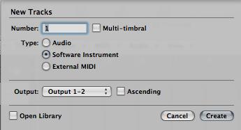 How to use with Logic Audio Unit / DIRECT MIDI MODE 1. Add «DirectEMX» Audio unit by adding a software instrument track.