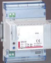 output 1 F415 lamps CFL, energy saving halogen lamps and electronics transformers 1 F418 For 1-10 V ballasts 1 1 26 11 For DALI protocol 1 26 31 Enables communication between the BUS/SCS installation
