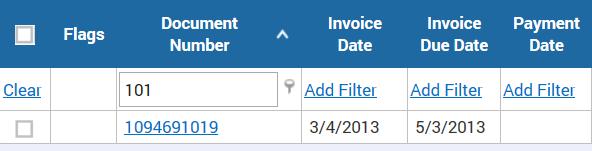 Note: A combination of these of searches can be used. STEP ACTION RESULT 1. Open a list page or navigate to the Home page to display invoices. A list page is displayed. 2.