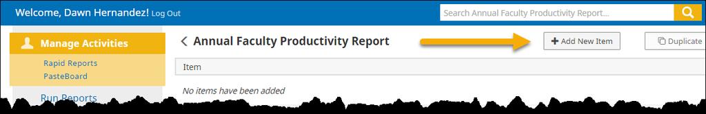 Questions regarding submission of your Faculty Productivity Report should be directed to your college DM administrator. 1.