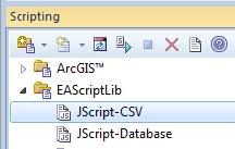 Note: ensure the EAScriptLibrary is enabled under Extensions MDG Technologies. Figure 31 shows the Scripting view containing the CSV script.