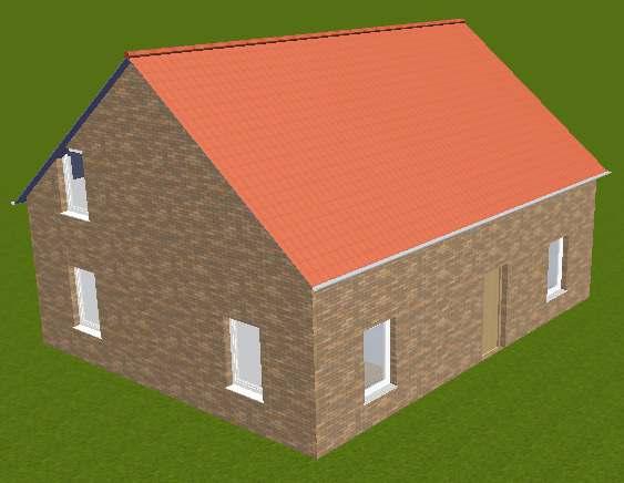 Select a side of roof that is hipped and in the main preview section, click the graphic element for