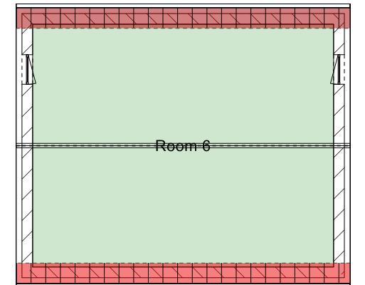 the floor drop down list in horizontal toolbar, select the top floor Roof. Only the top floor plan will be shown as follows (a).