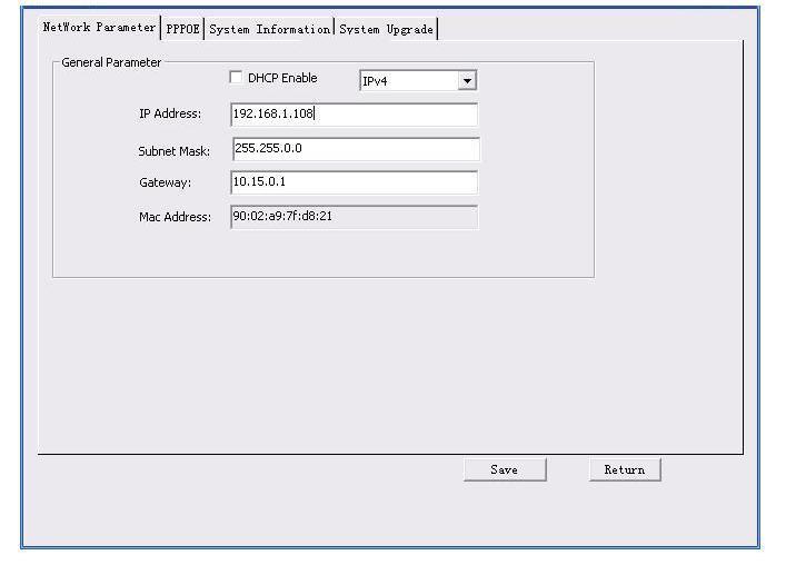 Or you can select an IP address and then click the Login button to go to the login interface. See Figure 3-3. In Figure 3-3, you can view device IP address, user name, password and port.