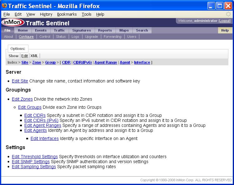 Enter the Traffic Sentinel Software Key and Serial Number that were issued for your Service Module.