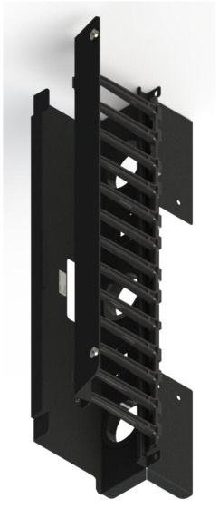 .........VersaPOD end of row vertical patching with 6 in. fingers and cover, black Used to manage patch panel cords vertically at the end of a cabinet row VP-BLNK1.