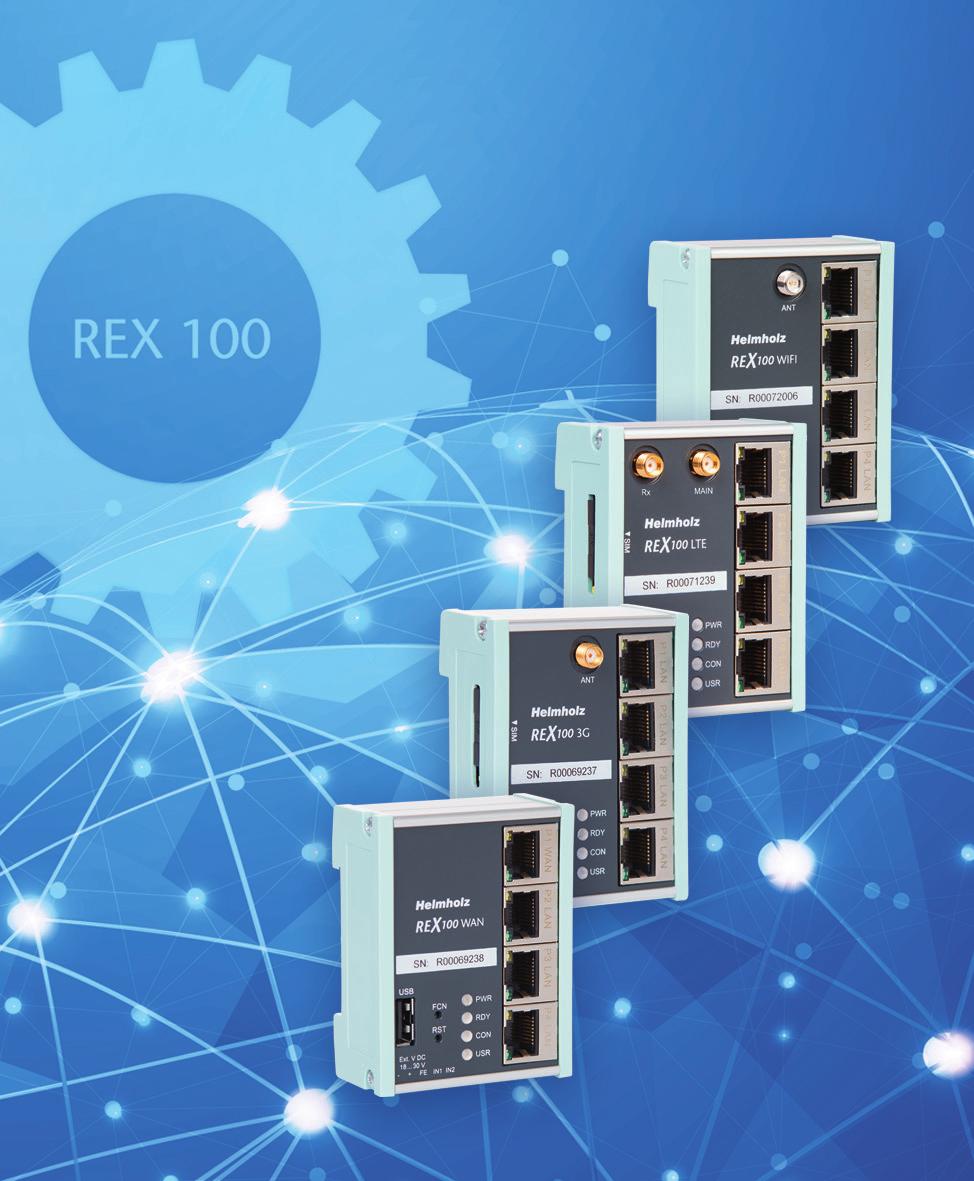 REX 100, ETHERNET ROUTER SOON ALSO AVAILABLE WITH SECURE M12 NECTION!