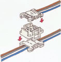 With a Special Flat Cable or a 4-conductor VCTF cable: Main line length A: 30 m max. Branch line lengths B, C, and D: 3 m max.