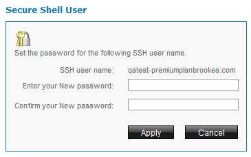 a password for your SSH access.