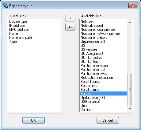 4. Report definition Defining a report includes two basic steps: The layout of a report specifies the relevant database fields and their display properties.