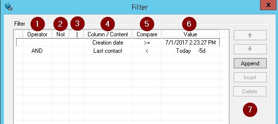 4.2. Report filter Filtering helps you narrow down the result list pane to those objects matching the specified criteria.