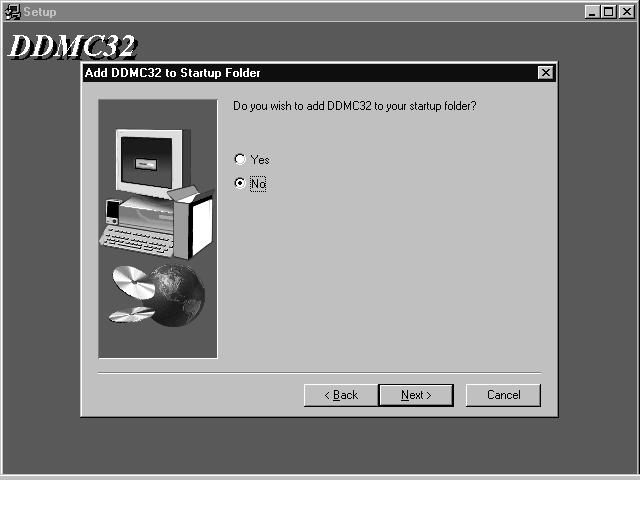 Chapter 3 Installing DDMC32 Software 10. Click on the Next button.