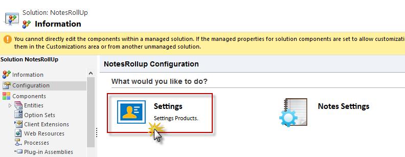 Configuration Settings In order to use Notes Rollup, you are required to do some basic configuration settings as