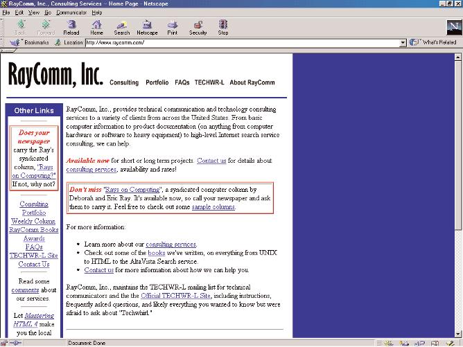 2523ch01.qxd 3/22/99 3:20 PM Page 5 WHAT IS HTML? 5 FIGURE 1.