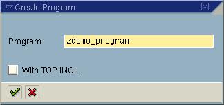 SAP AG Creating a Program Creating a Program Prerequisites This description assumes that you are creating your new ABAP program in the Object Navigator.