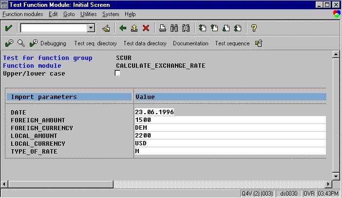 SAP AG Testing Function Modules Testing Function Modules You should use the test environment in the Function Builder to test new function modules before releasing them for general use.