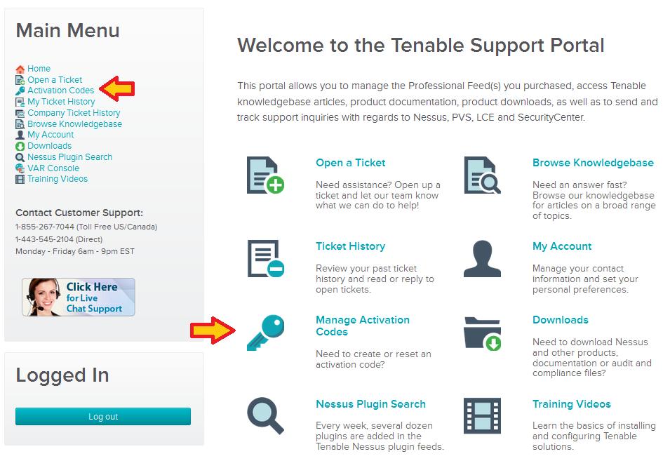 customer loyalty pricing, log in to the Tenable Support Portal at: https://support.tenable.