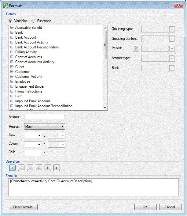 Using the Formula dialog 1. Select cell A6. 2. Clear the contents of the cell. 3.
