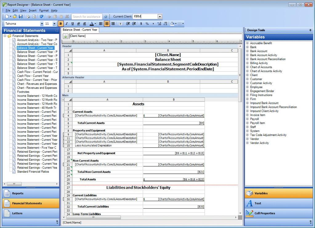 Getting Started Standard toolbar Current Client toolbar Formatting toolbar Formula bar