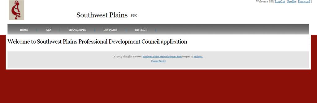 Southwest Plains Regional Service Center Professional Development Software Users Guide SWPRSC