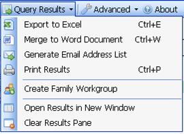 Click the Query Results menu > Print Results (or use the shortcut keys <Ctrl + P>). 2.