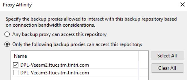 A backup repository includes a configurable setting that limits the maximum number of concurrent tasks.