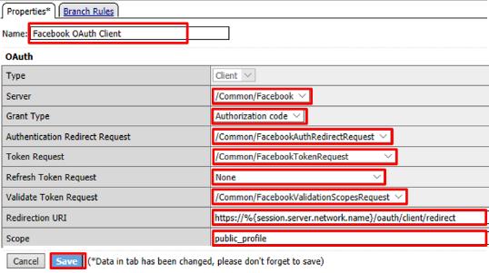 Authorization Code Authentication Redirect Request: /Common/FacebookAuthRedirectRequest Token Request: /Common/FacebookTokenRequest