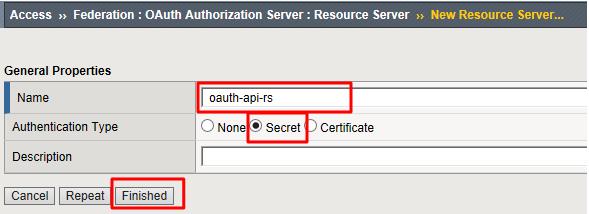 Configure the OAuth Profile 1.