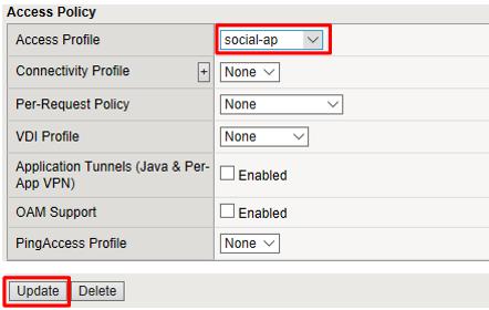 2.2.4 Task 3: Add the Access Policy to the Virtual Server 1. Go to Local Traffic -> Virtual Servers -> social.f5agility.com-vs 2.