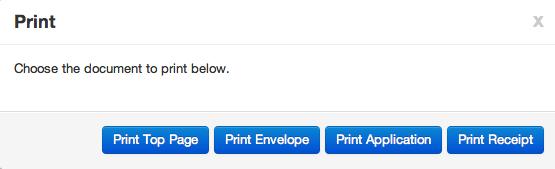 Selecting the Print Option from the Task List click the Printer Icon: