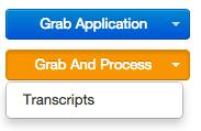 GRAB VS. GRAB AND PROCESS To start processing a new order, you must select either the 'Grab Application' button or 'Grab And Process'.