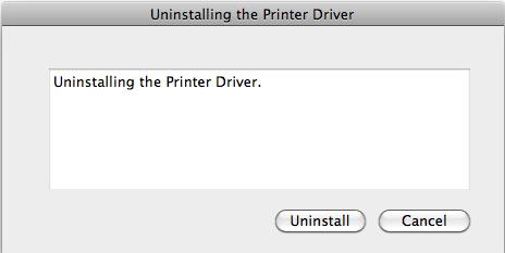 Chapter Installation Uninstalling the Printer Driver Uninstalling 1 Click TM-T0_xxx.