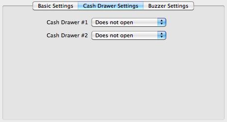 Chapter 3 Using the Printer Driver Cash Drawer Settings Select the [Cash Drawer Settings] tab. The open setting for the cash drawer can be set.
