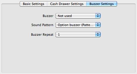 Buzzer Setting Select the [Buzzer Setting] tab. Whether or not the buzzer is used, the buzzer pattern, and the number of times the buzzer sounds can be set.