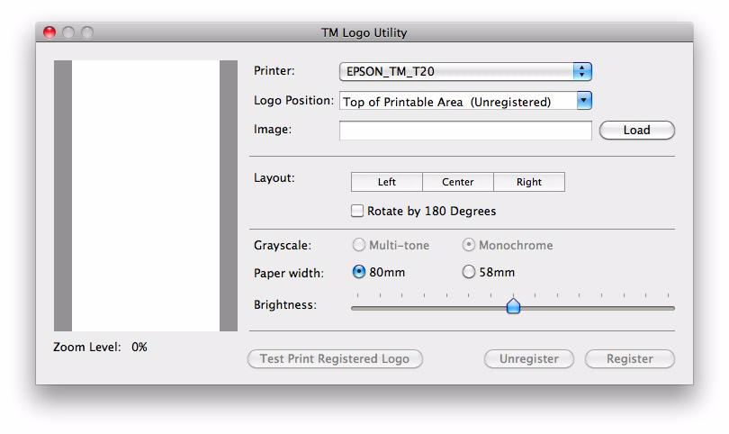 Procedure for Registering a Logo Make sure the printer power is on