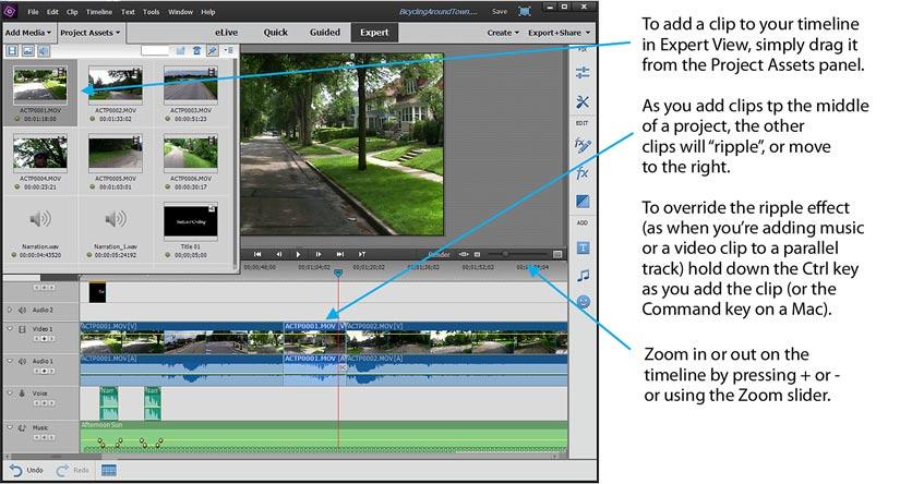 Basic Video Editing Moves 2 Assemble the clips on your timeline Once you ve imported your media clips into a project, you can begin the process of assembling your movie.