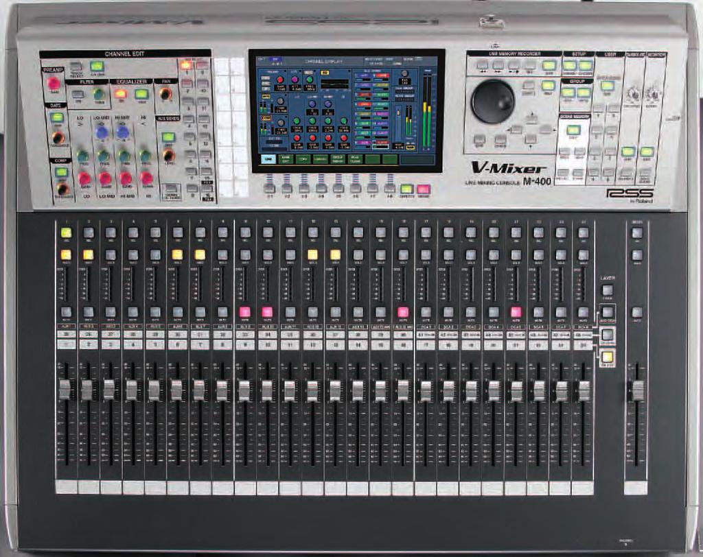 The Mixer provides intuitive and easy operation for all V-Mixing system functions.