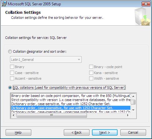 13) Leave the default settings on the Collation Screen and