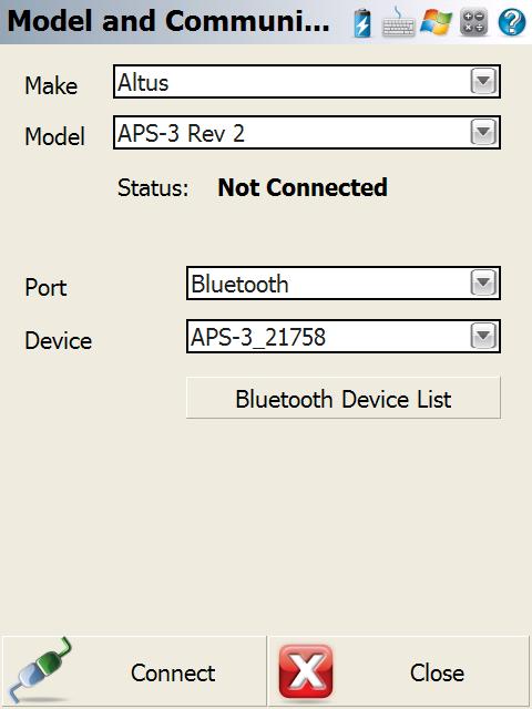 Select Connect Verify the Bluetooth LED