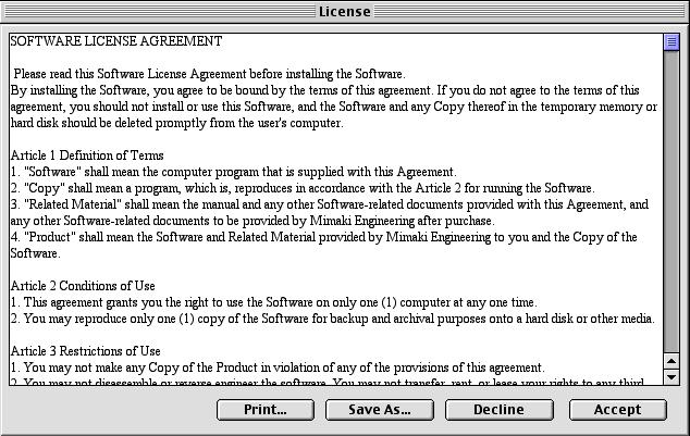 ... 6 Software License Agreement