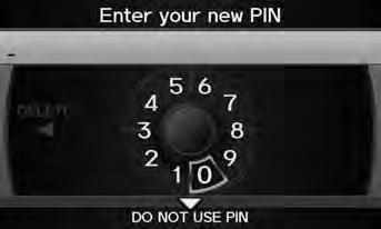 Personal Information PIN Numbers PIN Numbers H INFO button Setup Personal Information PIN Number Set a 4-digit PIN for protecting personal addresses and your home addresses.