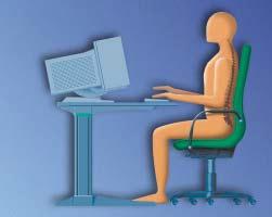 Scientific studies show that ergonomically well-designed workstations reduce the number of sick-leave days. C ca. 500 B 30 60 90 min. 450 720 90 min.