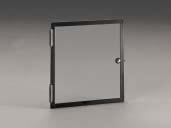 DACOBAS Plexiglass Door 12 HU - Lockable, for 19 pedestal Finish - Frame, black, anodised - Plexiglass, umbra 802 1 Door 2 Stopper extrusions Mounting material DAC00483 Model Order no. UP 01.322.050.