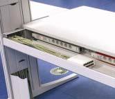 Cable management Spacious horizontal and vertical cable ducts are component parts of